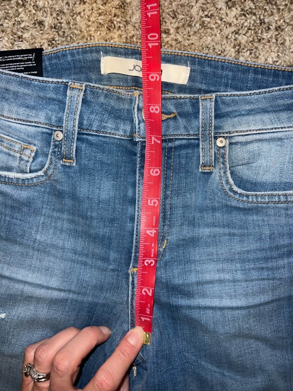 NWT! Joe's Light Blue FLAWLESS Curvy Skinny Ankle Jeans in size 25! - Picture 6 of 11